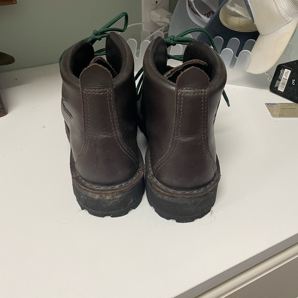 Danner Dark Brown Boots with Green Laces - Picture 4 of 5